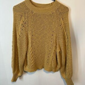 American Eagle Outfitters Women's Golden Knit Sweater